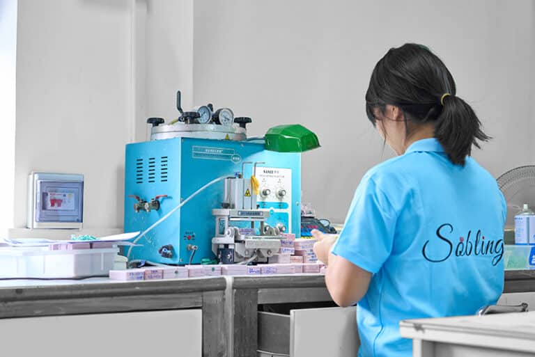 Sobling jewelry factory manufacturing process Wax inject