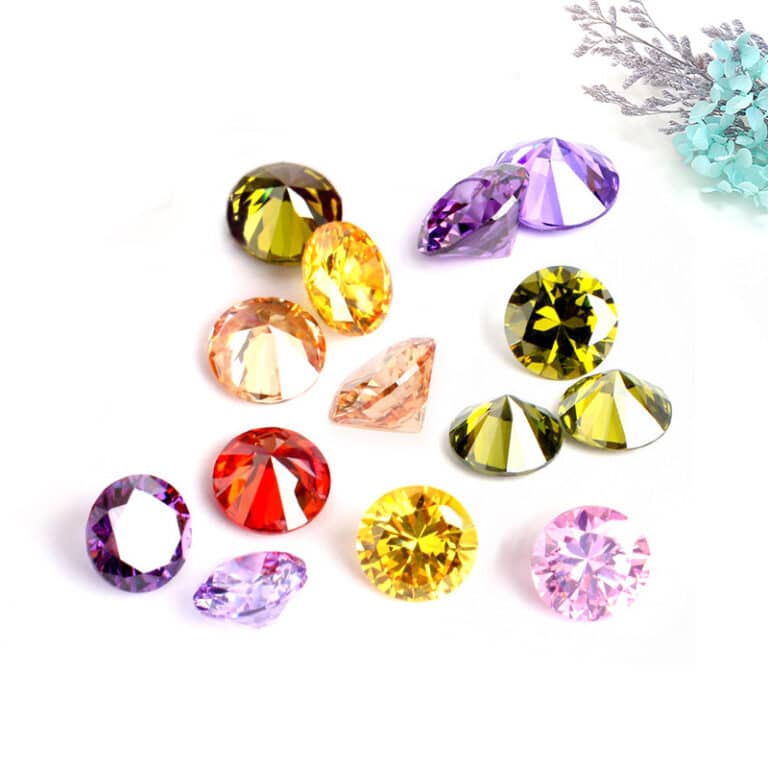 Cubic zircon colorful colors