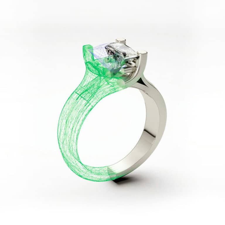 sterling silver 3D Jewelry Rendering_1 cases