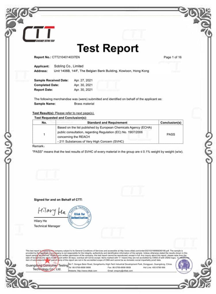 ECHA-211-Substances-Test-Report