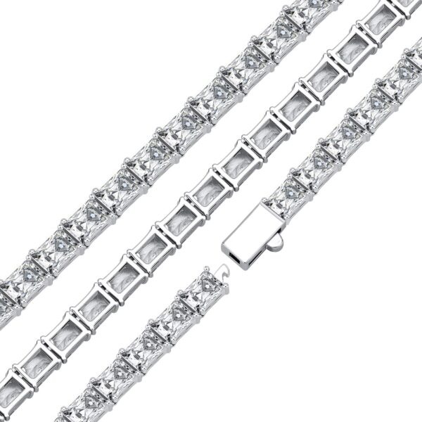 Sobling whole manufacture 4x6mm emerald tennis bracelet AAA CZ High Quality Personality Iced Out bling Jewelry Spring Buckle clasp for Men And Women