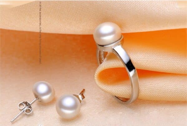 Sobling 100% natural freshwater pearl jewelry sets 925 sterling silver jewelry Necklace genuine set for woman