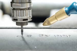 2 mechanical etched logo