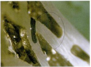 Figure 7-3 le ponçage n'est pas lisse