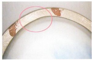 La tige de l'anneau n'est pas lisse, comme le montre la figure 7-22.