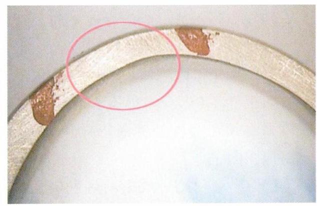 図7-22に示すように、リングのシャンクは滑らかではない。