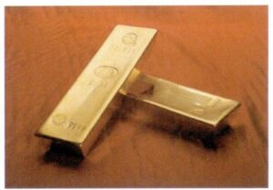 Figure 6-29 Pure gold ingot has surface shrinkage