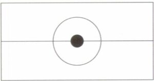 Figure 6-9 Using the whole grain wax injection nozzle template to press the rubbe