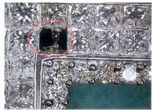 Рисунок 9-23 Осыпание камня во время полировки
