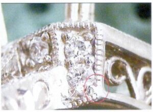 Рисунок 9-35 Неразделенные зубцы и мильгран