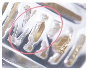 Рисунок 9-43 Клетчатое дно гальваническое покрытие тусклого цвета