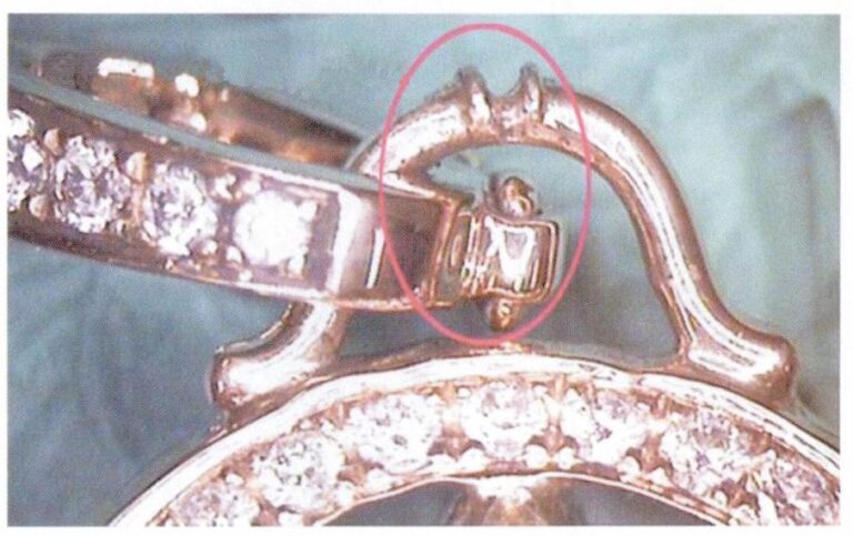 図9-46 ベイルとジャンプ・リングは固定できない