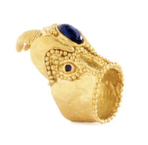 Orak, Satyr, Ring, 22k gold, turquoise, sapphire