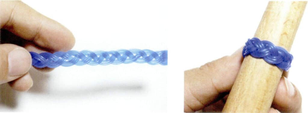 Soft wax jewelry can be made using a variety of weaving methods