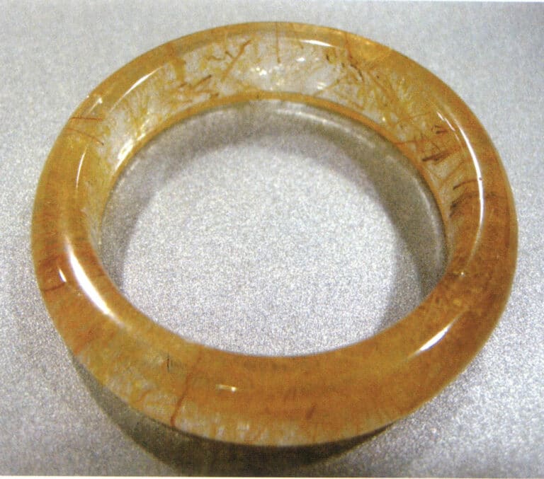 ナチュラル・イエロー・ヘア・チタン・クリスタル・ブレスレット