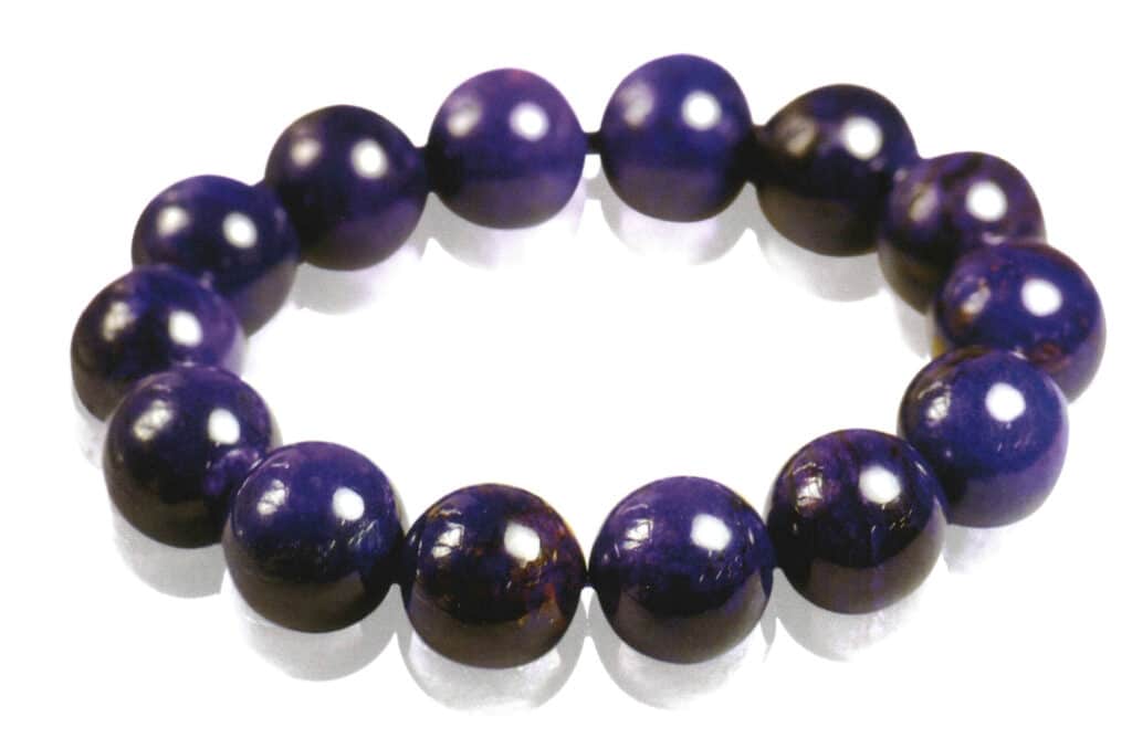 Sugilite beads spring bracelet
