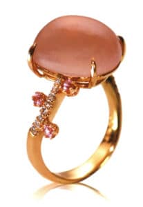 Δαχτυλίδι ροζ χαλαζία