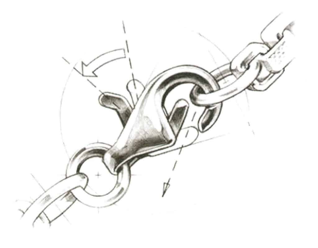 الشكل 7-17 رسم تخطيطي لمشبك جراد البحر (1)