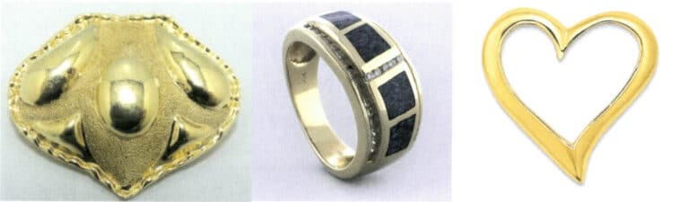 Figure 3-27 Comparison of different colors of 14K yellow gold