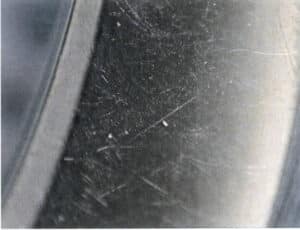 Figure 3-39 Hardpoint defects on the nickel 18KW ring handle