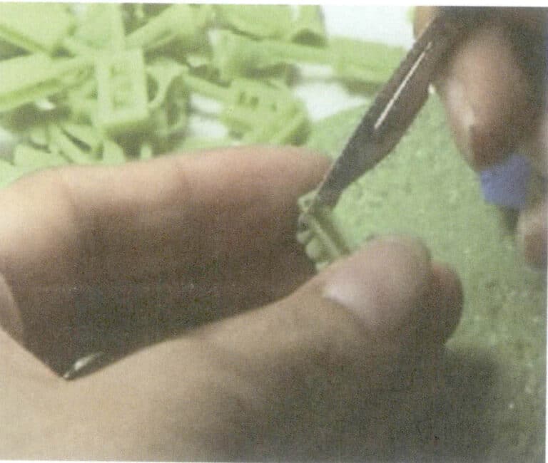 Figur 3-16 Reparasjon av voksmodell