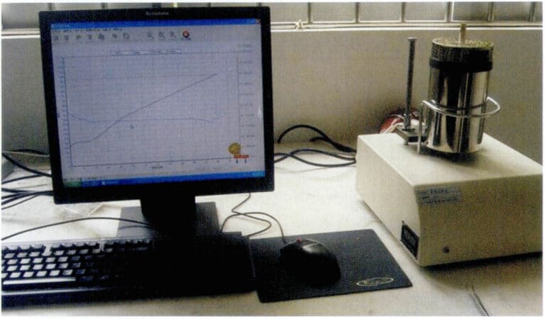 Typical differential thermal analyzer