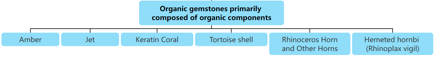 Figure 0-2-5 Organic gemstones primarily composed of organic components