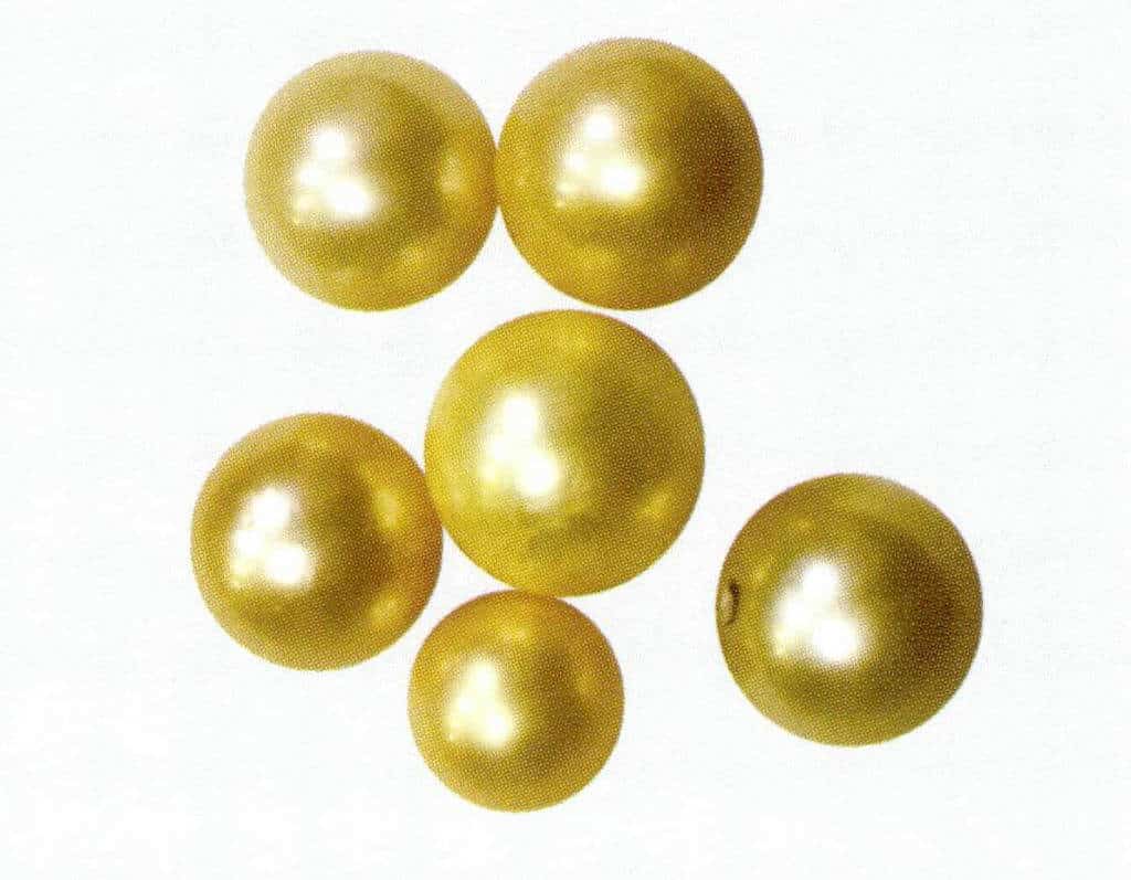 Figure 1-7-24 shows uneven yellow (South Sea pearl). 