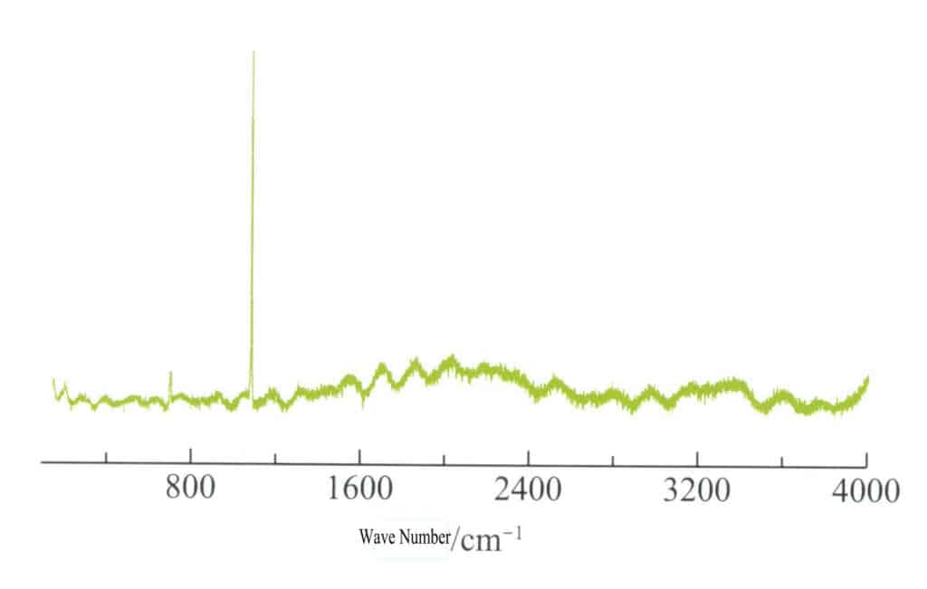 Figure 2-1-9 Raman spectrum of sea snail "pearls"
