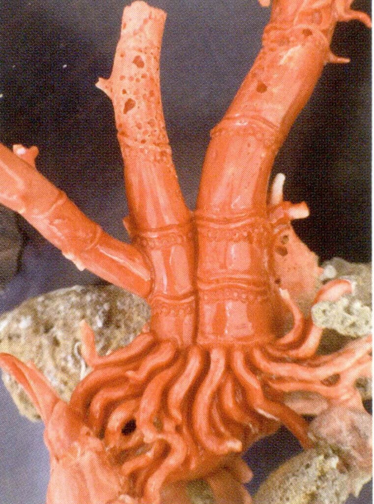 Рисунок 3-7-21 Резьба по красному кораллу Акойя (1)