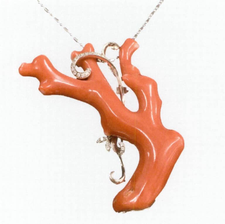 Рисунок 3-7-23 Красный коралл Акойя Полированная оригинальная ветвь