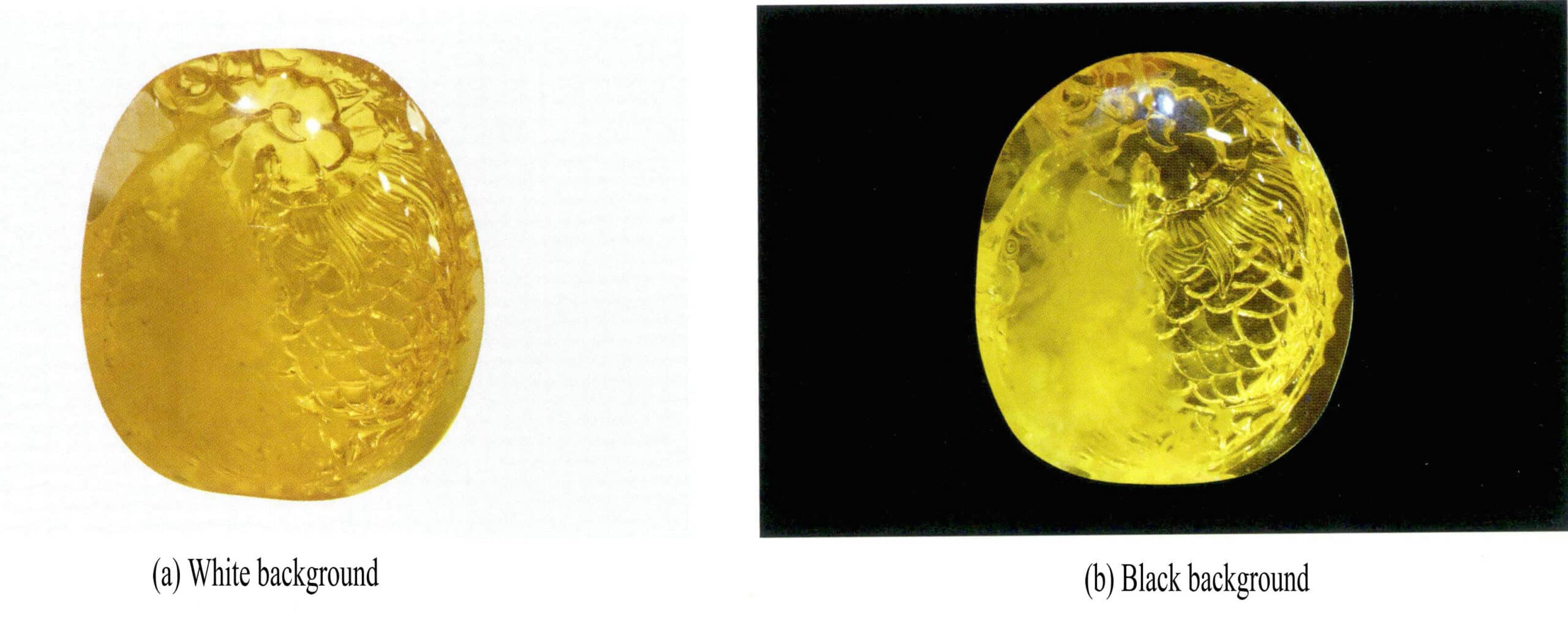 Figure 5-4-5 Gold amber and beeswax entangled with each other (I)