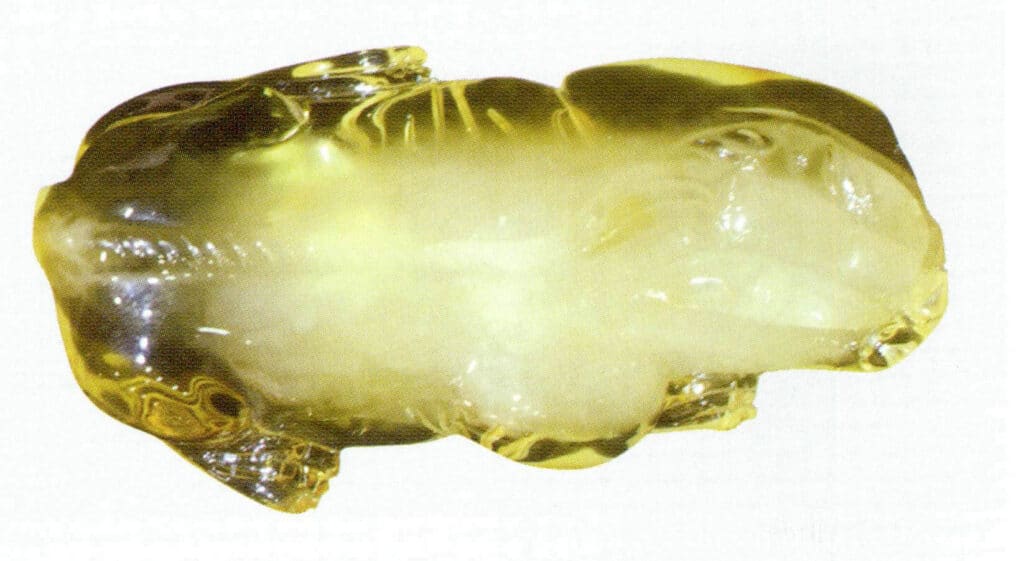Figure 5-4-6 Gold amber and beeswax entangled with each other(II)