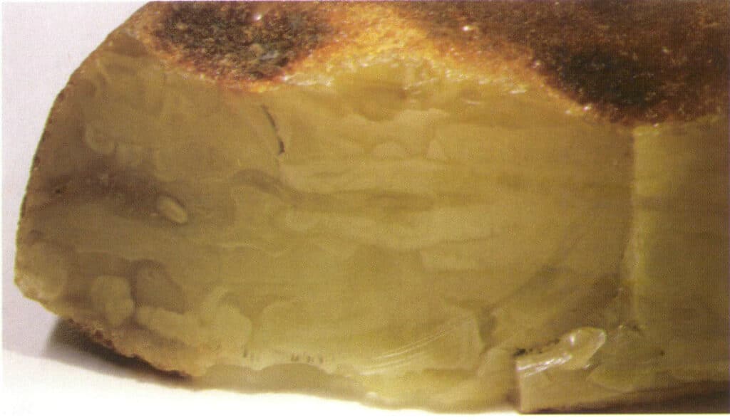 Şekil 4-2-37 Balmumunun akış çizgileri