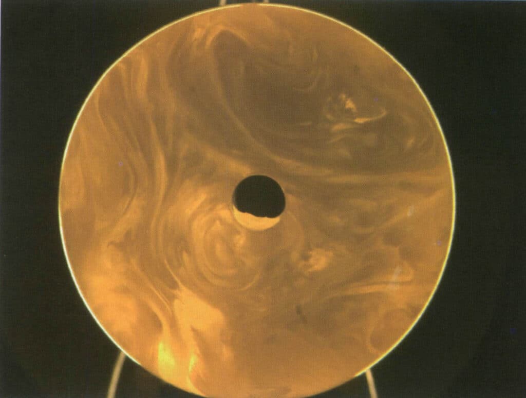 Şekil 4-2-43 Plastik Akış Desenleri (Karanlık Alan Aydınlatma Yöntemi, 10X)