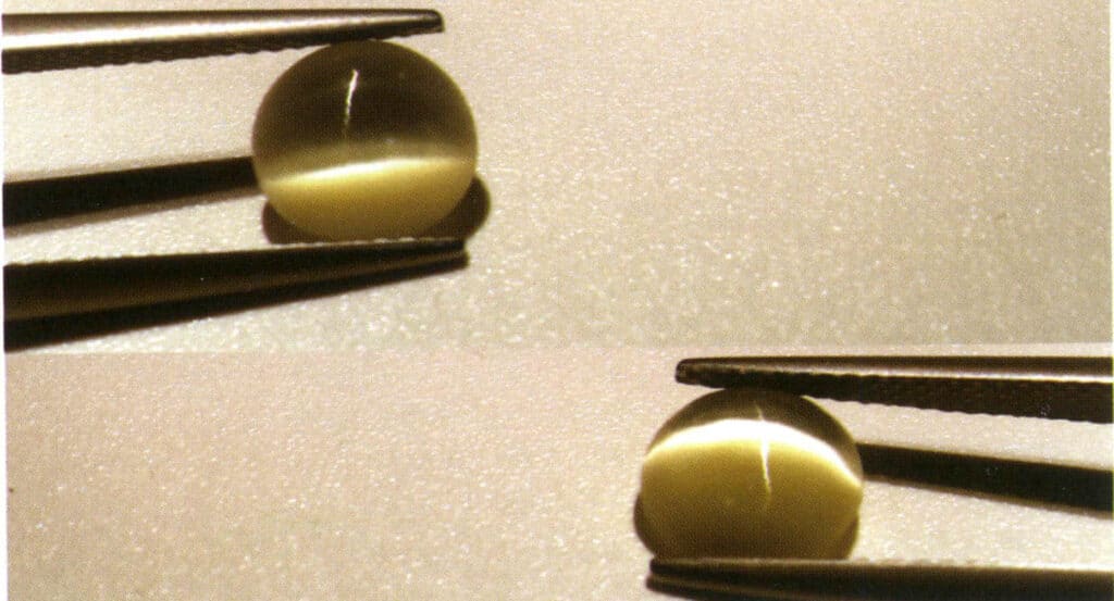 Rysunek 5-1-10 Szklane oko kota' prawy obraz (światło odbite)