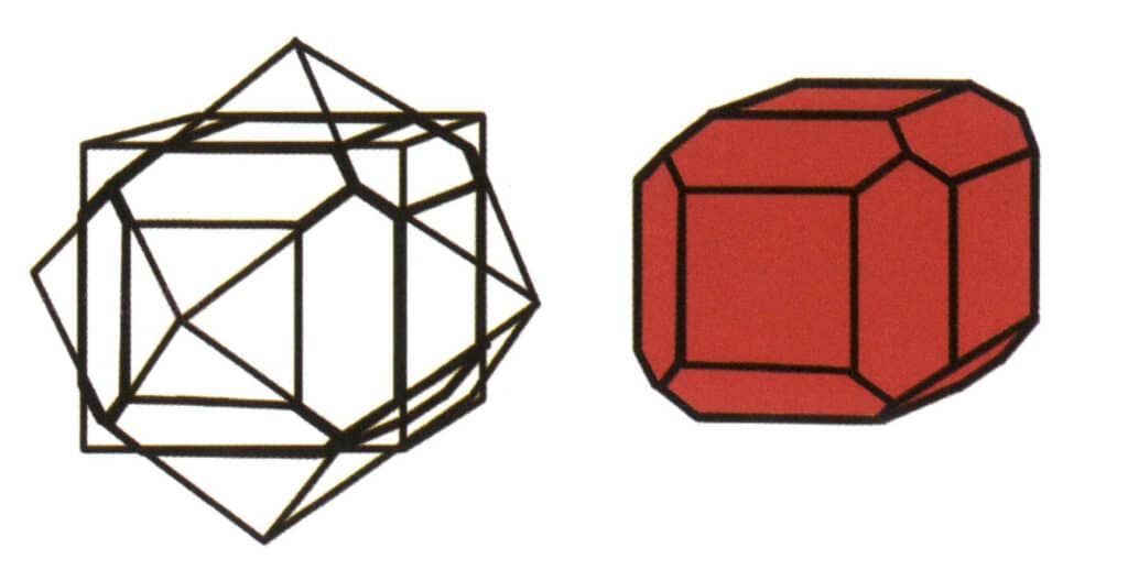 Рисунок 2-1-7 Комбинация из кубов и ромбических додекаэдров