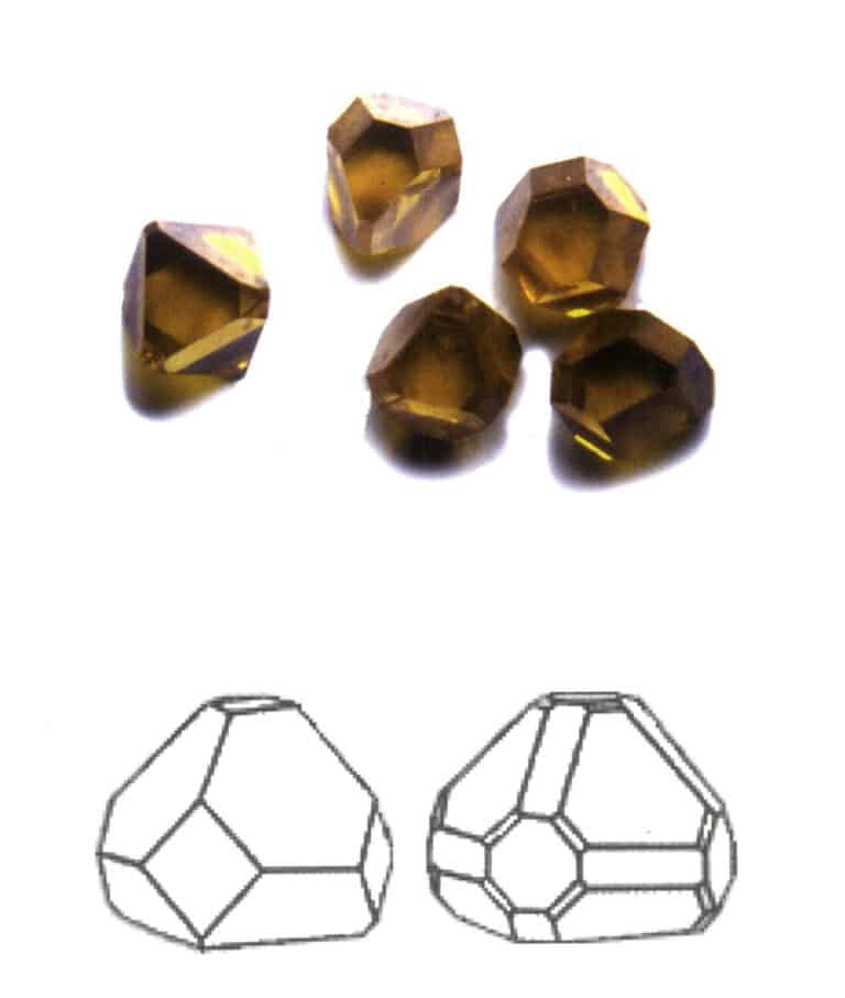 Рисунок 2-1-8 Комбинат из (синтетического алмаза) (вверху) и его эскиз (внизу)
