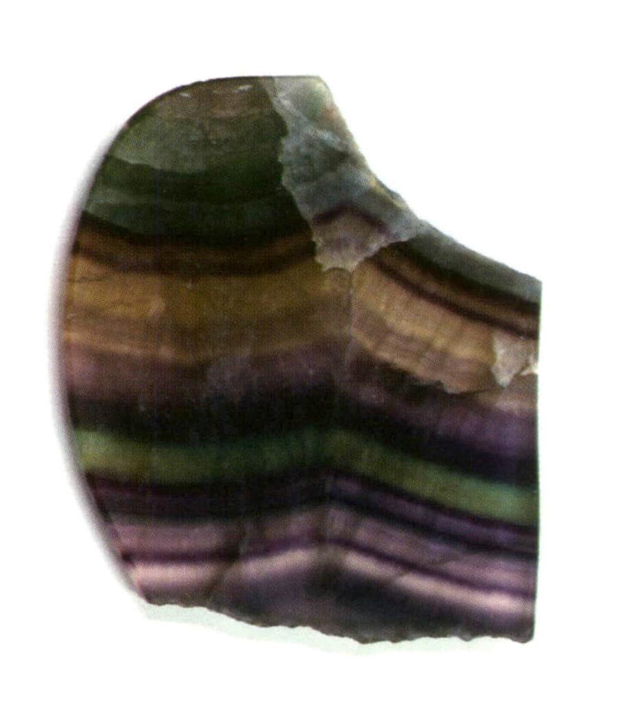 الشكل 2-3-4 الفلورسبار مع نطاقات لونية