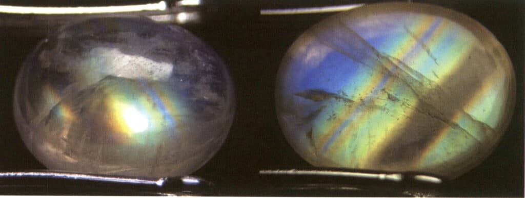 الشكل 2-3-85 تأثير ضوء القمر (حجر القمر، ضوء القمر الطيفي)