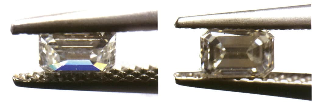 الشكل 2-3-92 اختفاء تشتت الماس بعد قلب الزاوية