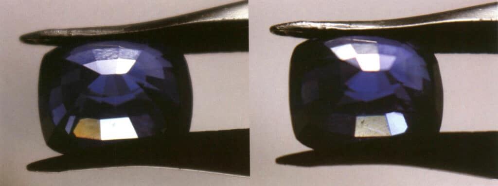 الشكل 2-3-93 تشتت الياقوت ليس من السهل ملاحظته