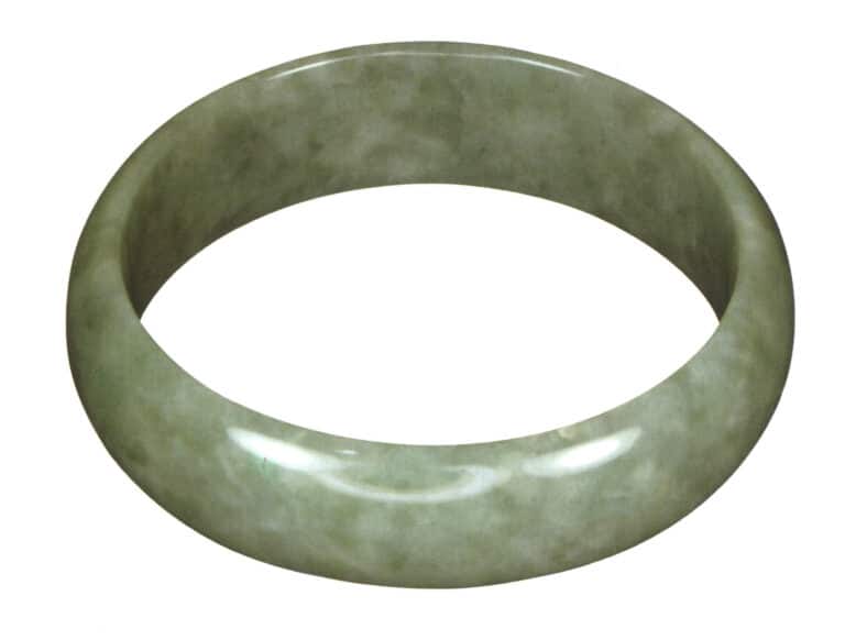 Bracciale di giada verde Myanmar Bean