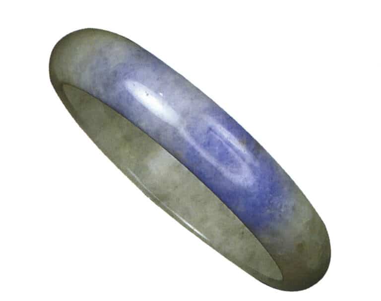 Bracciale di giada viola Myanmar