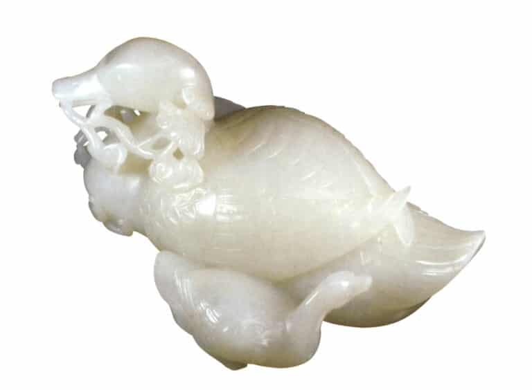 Ciondolo di giada Xinjiang Hetian, colore bianco, senza grigio, la qualità della giada è calda, con lucentezza grassa, fine lavoro di intaglio