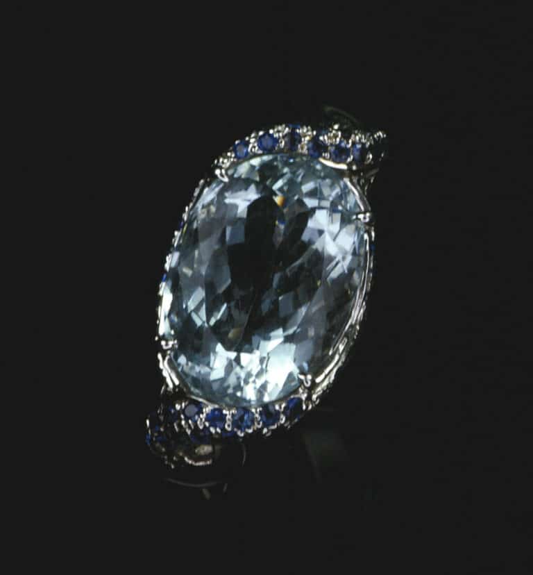 Ciondolo con acquamarina