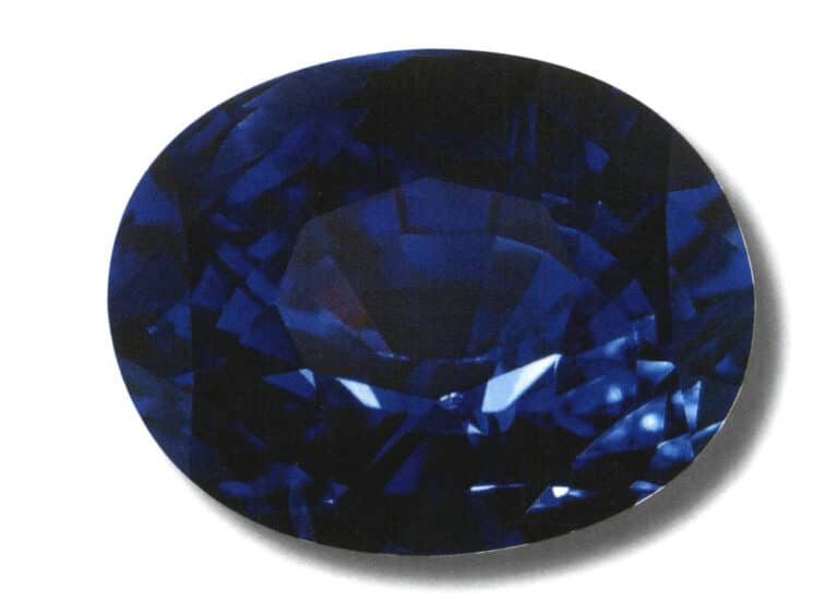 Zaffiro non trattato Royal Blue dello Sri Lanka da 3 carati