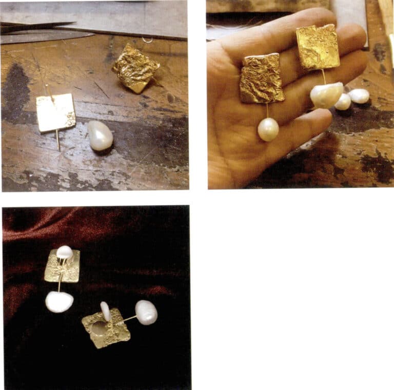 3. After cleaning, polishing, and inlaying pearls, the production is complete.