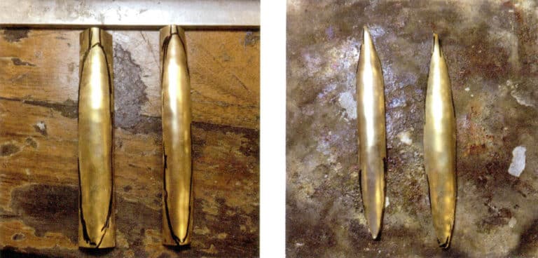 2. Use a marker to outline the general shape of the bamboo shoot, and cut out the outline with scissors.