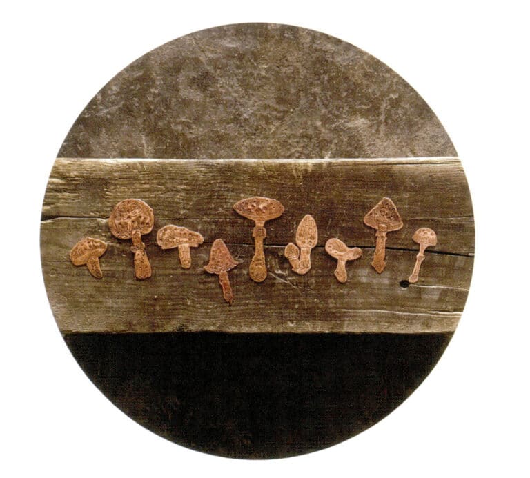 Xiebai, Fantasy Fungus, Purple Copper, Engraving